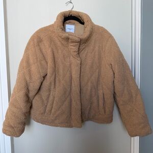 Wilfred Cozy Tan Teddy Jacket